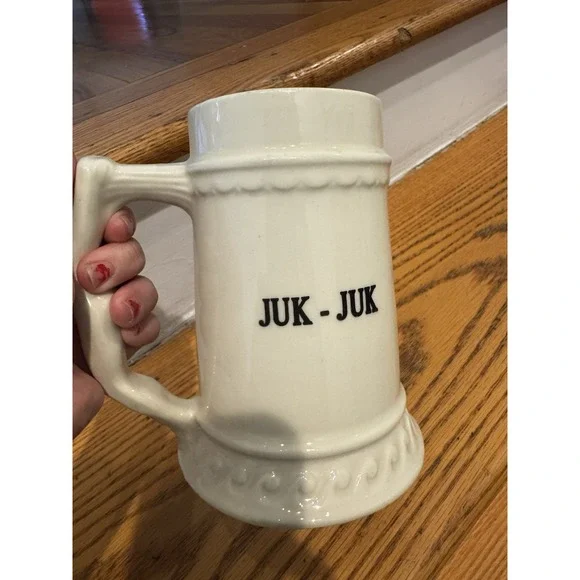 Vtg Gamma Del Of Lower Merion Mug Stein Lady On Handle 1955 Juk-Juk Pennsylvania